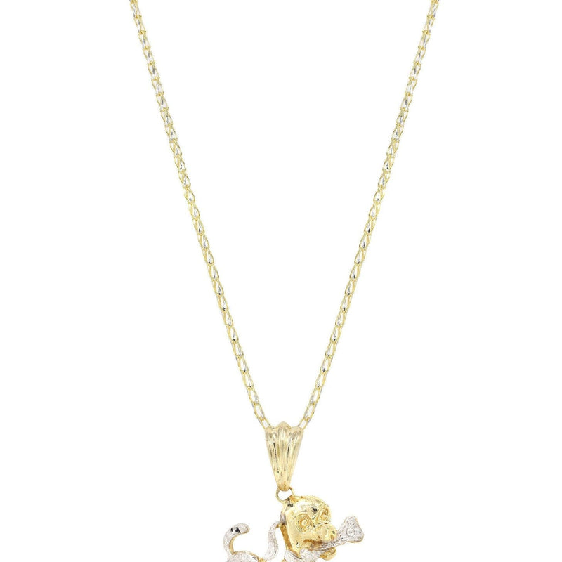 10K Yellow Gold Fancy Link  Dog Necklace | Appx. 18.5 Grams