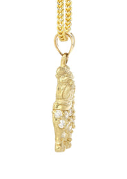 10K Yellow Gold Dog Necklace | Appx. 15.2 Grams