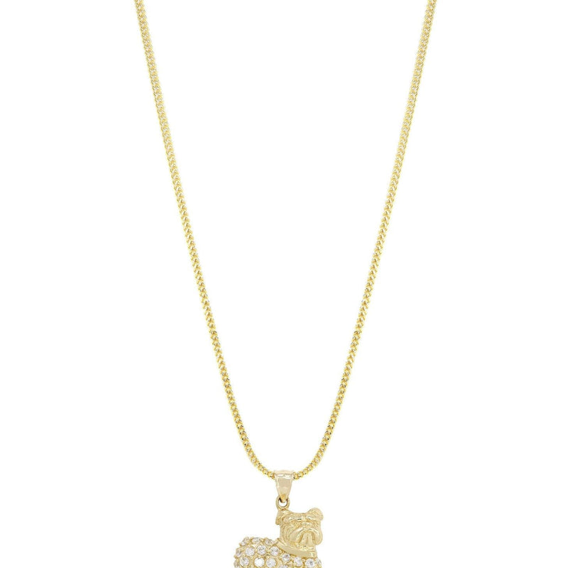 10K Yellow Gold Dog Necklace | Appx. 15.2 Grams