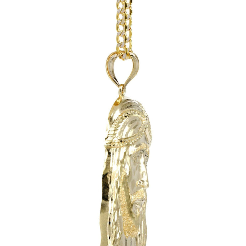 10K Yellow Gold Pave   Jesus Piece Chain | Appx. 11.2 Grams