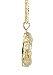 10K Yellow Gold Pave   Jesus Piece Chain | Appx. 11.2 Grams