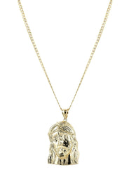 10K Yellow Gold Pave   Jesus Piece Chain | Appx. 11.2 Grams