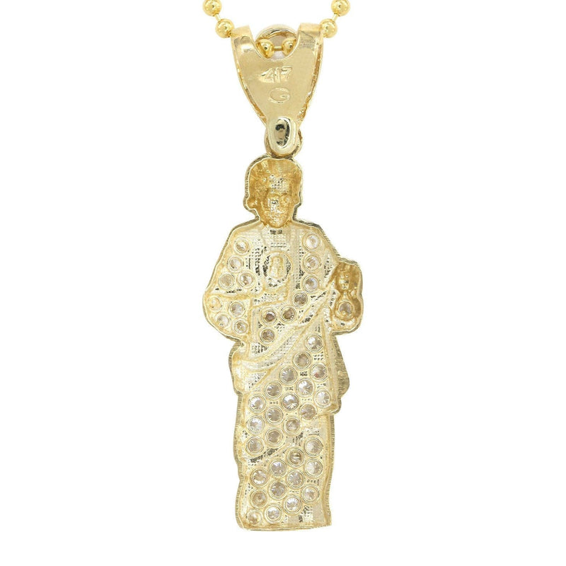 10K Yellow Gold Dog Tag  Jesus Piece  | Appx. 10.8 Grams