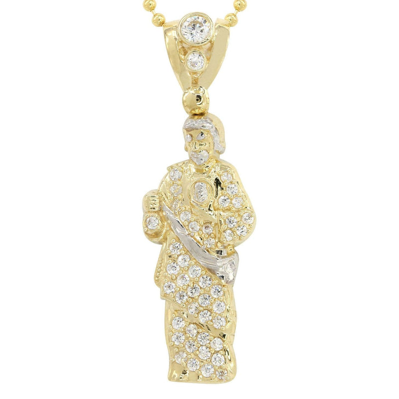 10K Yellow Gold Dog Tag  Jesus Piece  | Appx. 10.8 Grams