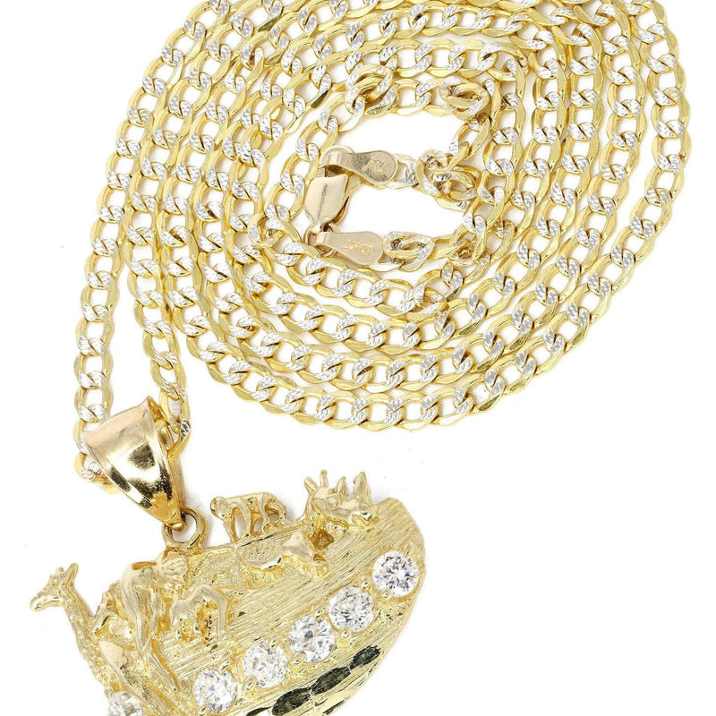 10K Yellow Gold Pave   Rain Deer Necklace | Appx. 10.9 Grams