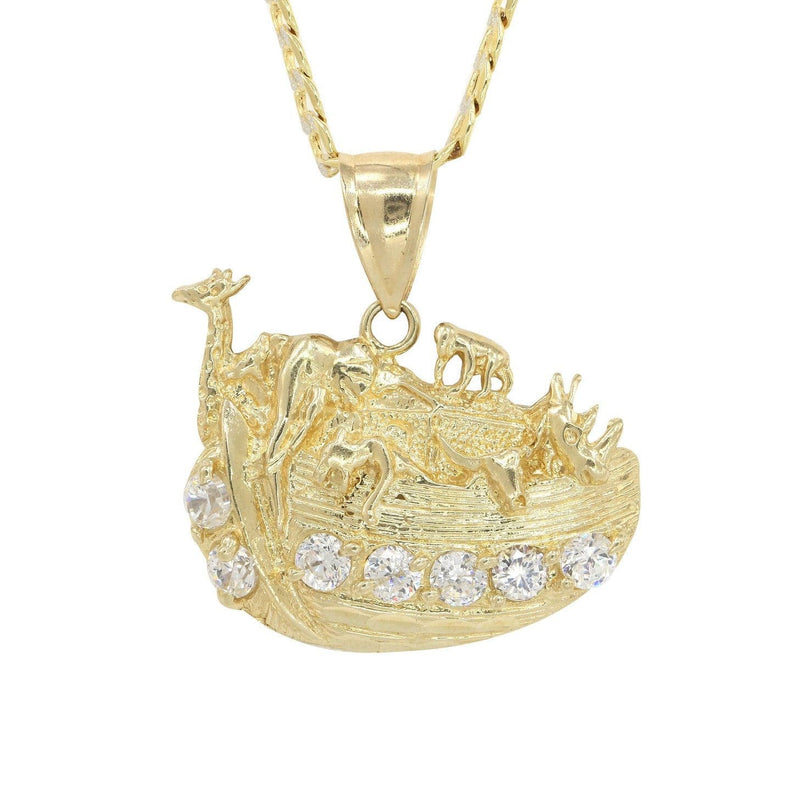 10K Yellow Gold Pave   Rain Deer Necklace | Appx. 10.9 Grams