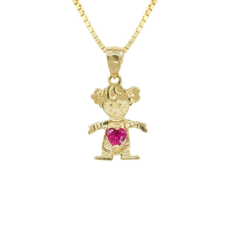 10K Yellow Gold Box  Children Necklace | Appx. 5.2 Grams