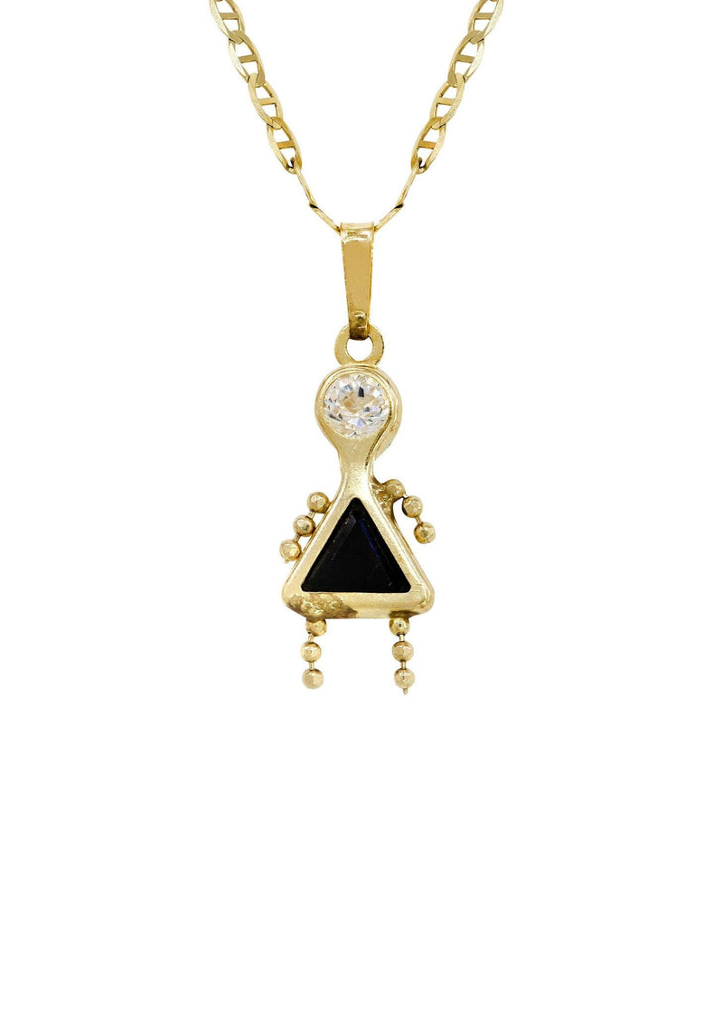 10K Yellow Gold Mariner  Children Necklace | Appx. 3.2 Grams
