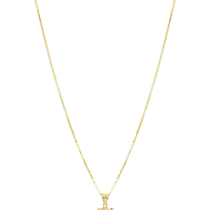10K Yellow Gold Fancy Link  Children Necklace | Appx. 5.8 Grams