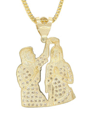 10K Yellow Gold Jesus Piece Chain | Appx. 15.3 Grams