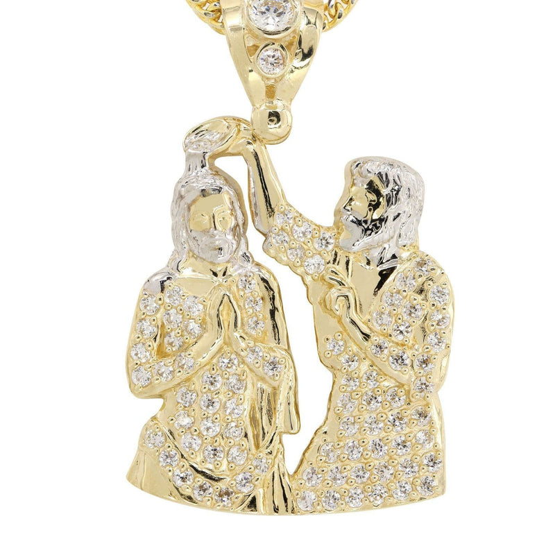 10K Yellow Gold Jesus Piece Chain | Appx. 15.3 Grams