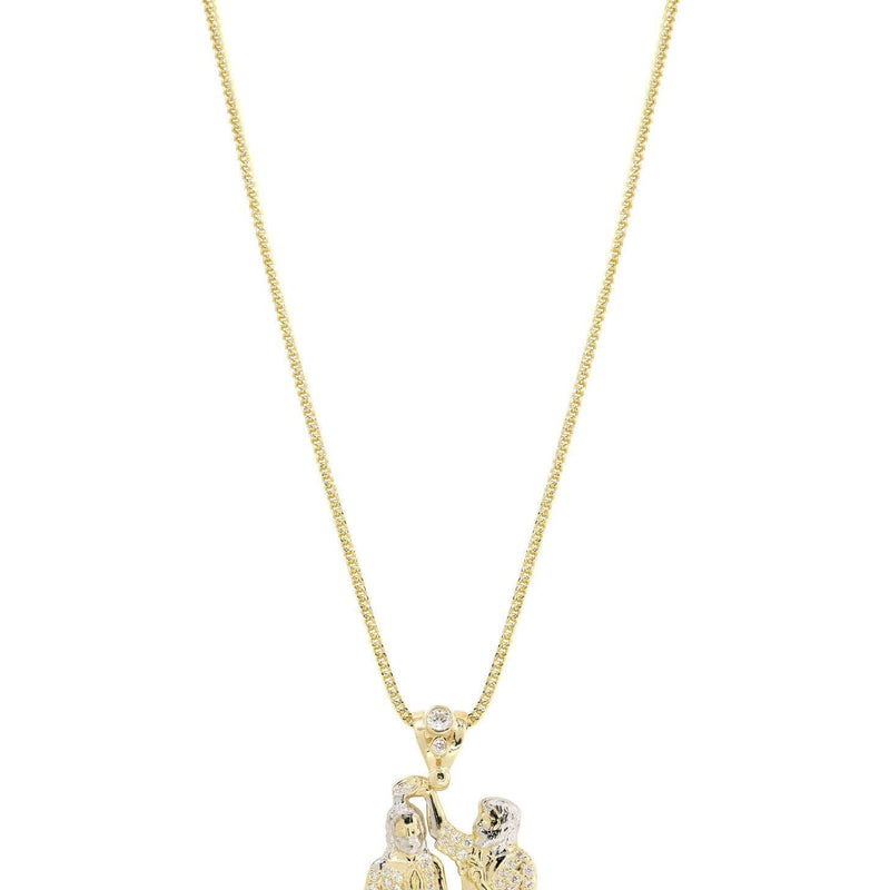 10K Yellow Gold Jesus Piece Chain | Appx. 15.3 Grams
