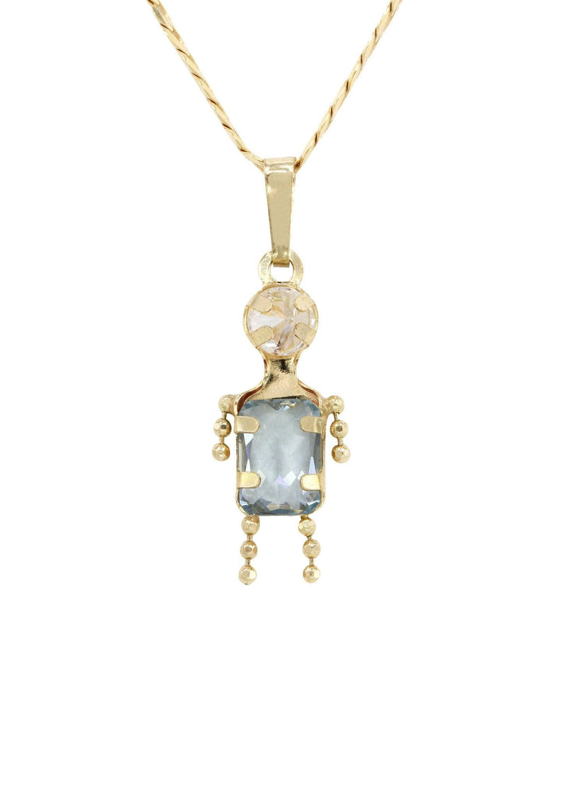 10K Yellow Gold Figaro  Children Necklace | Appx. 5.8 Grams