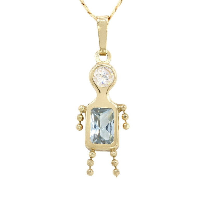 10K Yellow Gold Figaro  Children Necklace | Appx. 5.8 Grams