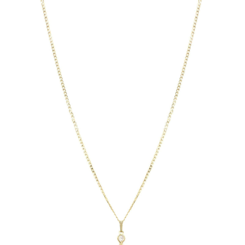 10K Yellow Gold Figaro  Children Necklace | Appx. 5.8 Grams