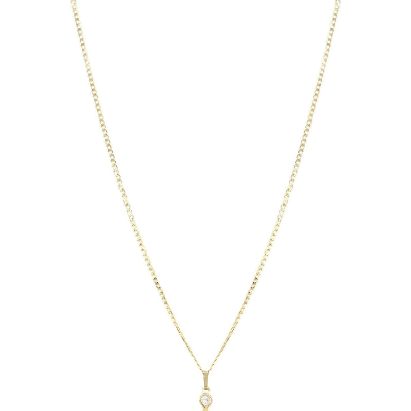 10K Yellow Gold Necklace & Cz Children Necklace | Appx. 5.8 Grams