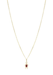 10K Yellow Gold Necklace & Cz Children Necklace | Appx. 5.8 Grams