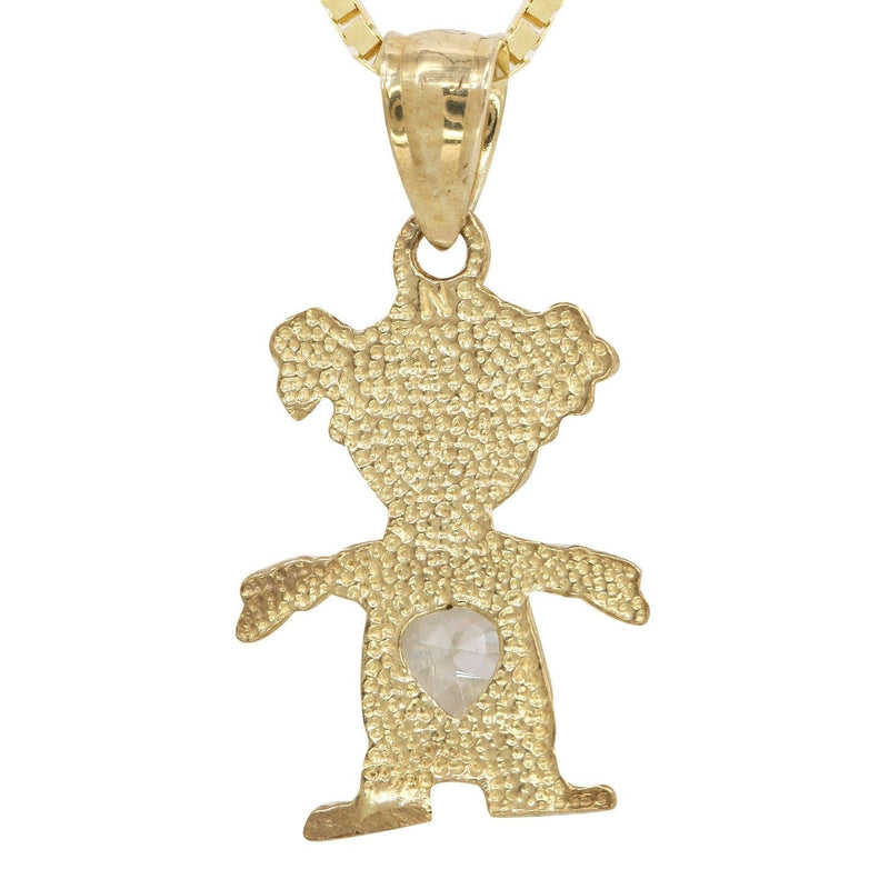 10K Yellow Gold Box  Children Necklace | Appx. 7.8 Grams