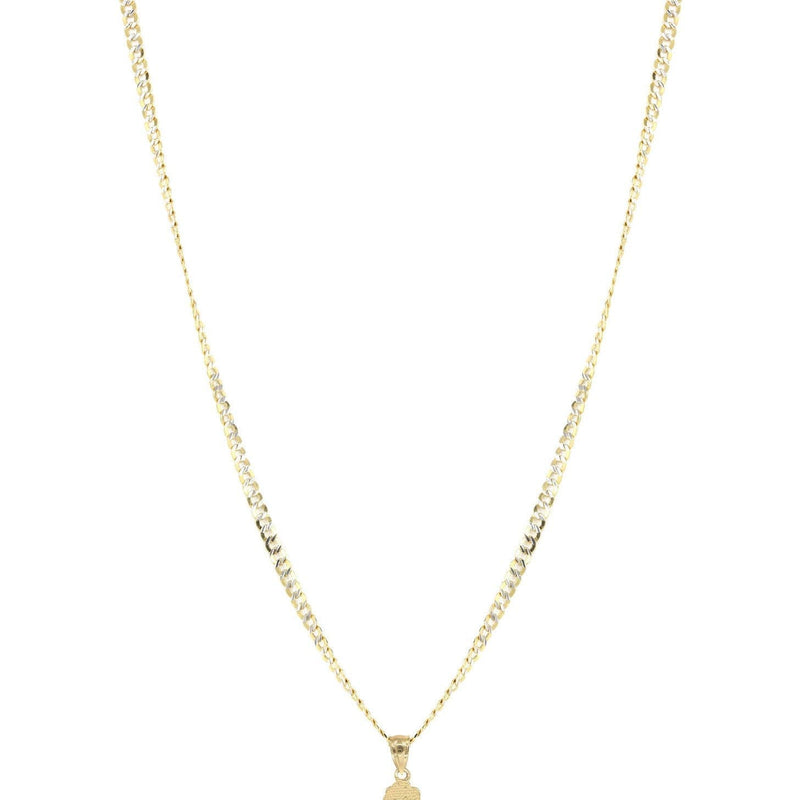 10K Yellow Gold Pave Children Necklace | Appx. 7.4 Grams