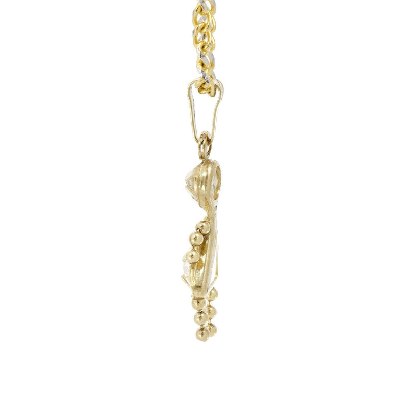 10K Yellow Gold Fancy Link  Children Necklace | Appx. 5.3 Grams
