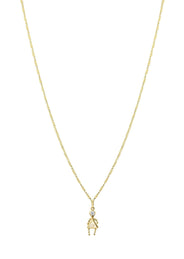 10K Yellow Gold Fancy Link  Children Necklace | Appx. 5.3 Grams
