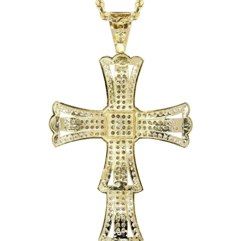 10K Yellow Gold Cross Necklace | Appx. 19 Grams