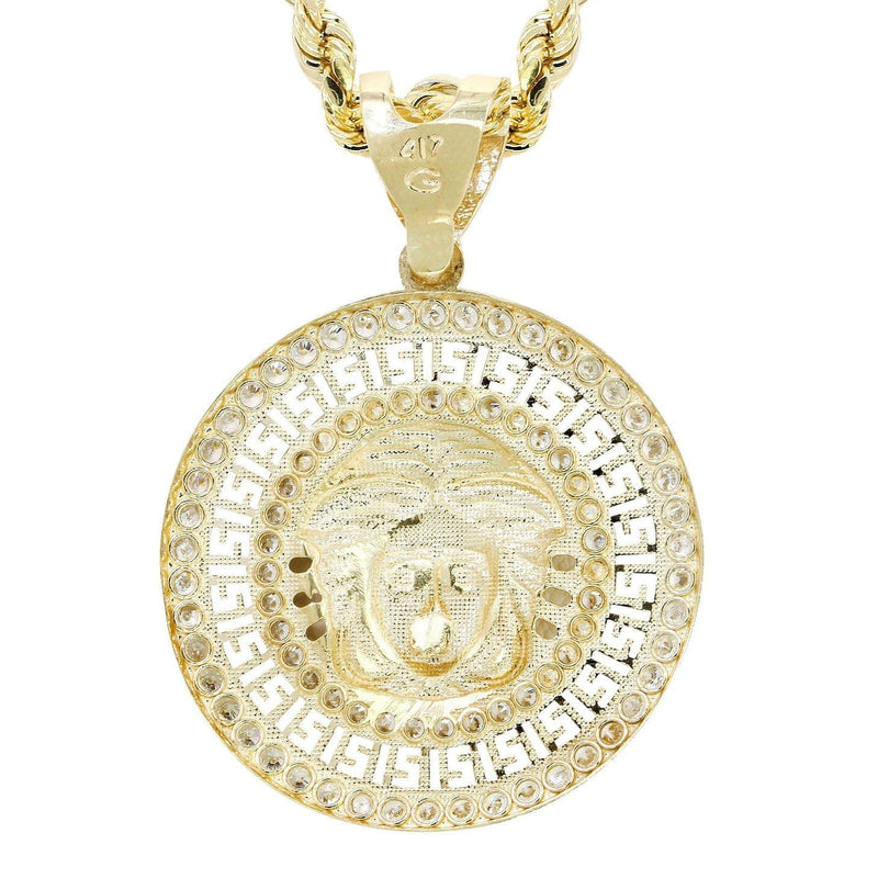 10K Yellow Gold Medusa Style Necklace | Appx. 15.7 Grams