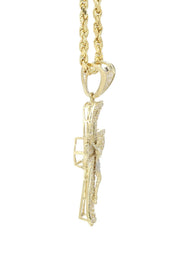 10K Yellow Gold Cross / Crucifix Necklace | Appx. 11.2 Grams