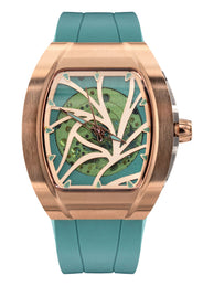 Frost NYC Womens Watch - Automatic Skeleton Rose Gold | WFRST-01-L-R Turquoise Band | Pre - Sale