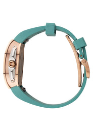 Frost NYC Womens Watch - Automatic Skeleton Rose Gold | WFRST-01-L-R Turquoise Band | Pre - Sale