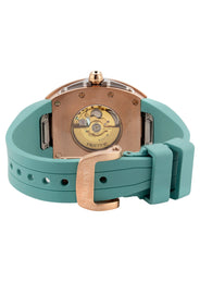 Frost NYC Womens Watch - Automatic Skeleton Rose Gold | WFRST-01-L-R Turquoise Band | Pre - Sale