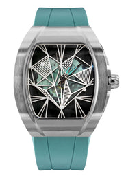 Frost NYC Evolution Women's Watch - Automatic Skeleton Steel Caged Heart | WFRST-01-H-S Turquoise Band | Pre - Sale