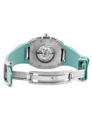 Frost NYC Evolution Women's Watch - Automatic Skeleton Steel Caged Heart | WFRST-01-H-S Turquoise Band | Pre - Sale