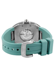 Frost NYC Evolution Women's Watch - Automatic Skeleton Steel Caged Heart | WFRST-01-H-S Turquoise Band | Pre - Sale