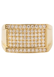 10K Gold Cz Pinky Ring For Men | 5 Grams