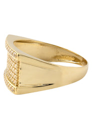 10K Gold Cz Pinky Ring For Men | 5 Grams