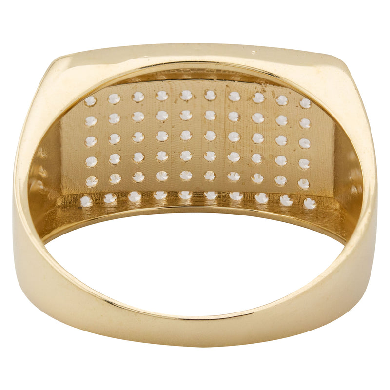 10K Gold Cz Pinky Ring For Men | 5 Grams