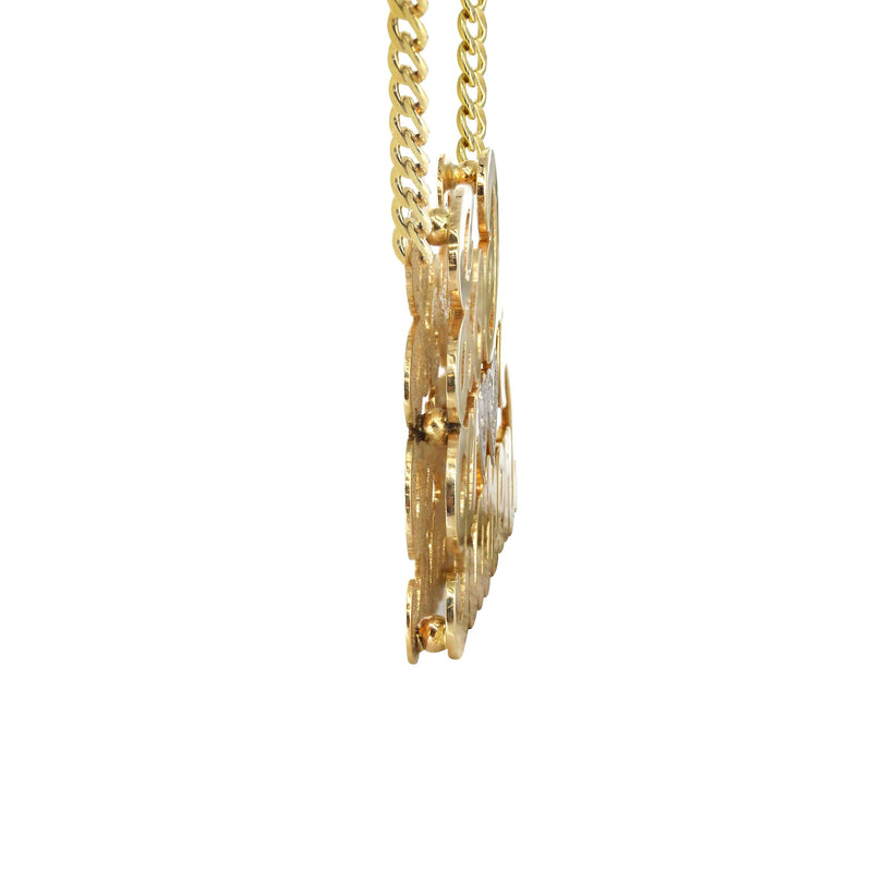 14K Gold  Couple Names Name Plate Necklace | Style #63
