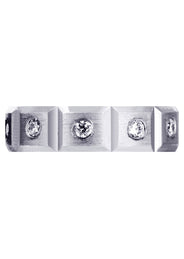 Diamond Mens Wedding Band | 0.5 Carats | Satin Finish (Tobias)