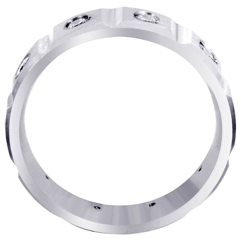 Diamond Mens Wedding Band | 0.5 Carats | Satin Finish (Tobias)
