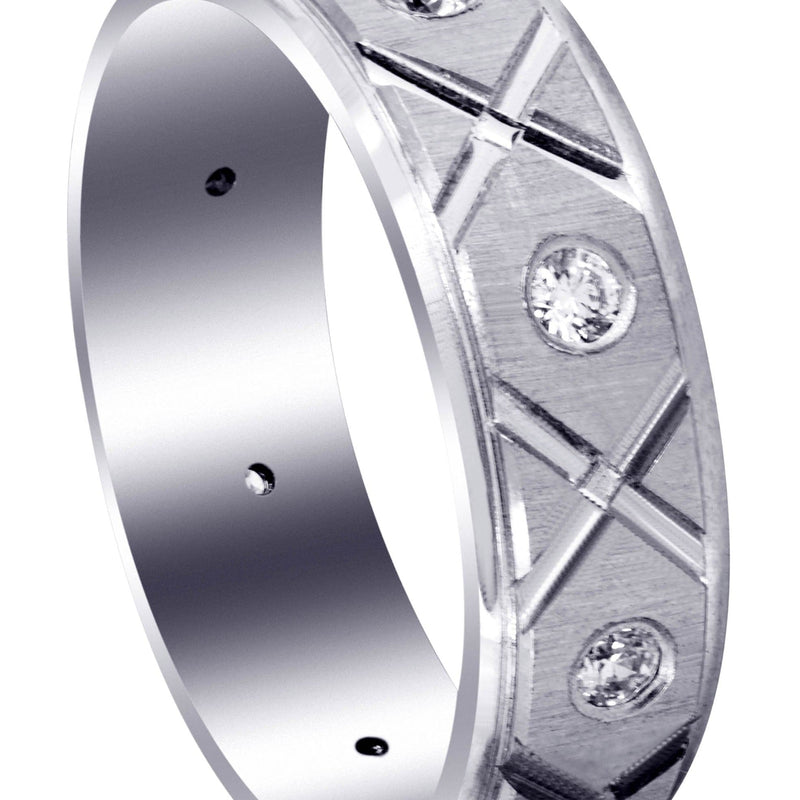 Classic Diamond Mens Wedding Band | 0.4 Carats (Cristian)