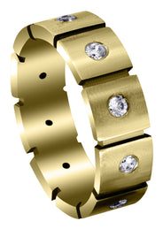 Yellow Gold Classic Diamond Mens Engagement Ring | 0.5 Carats (Fernando)
