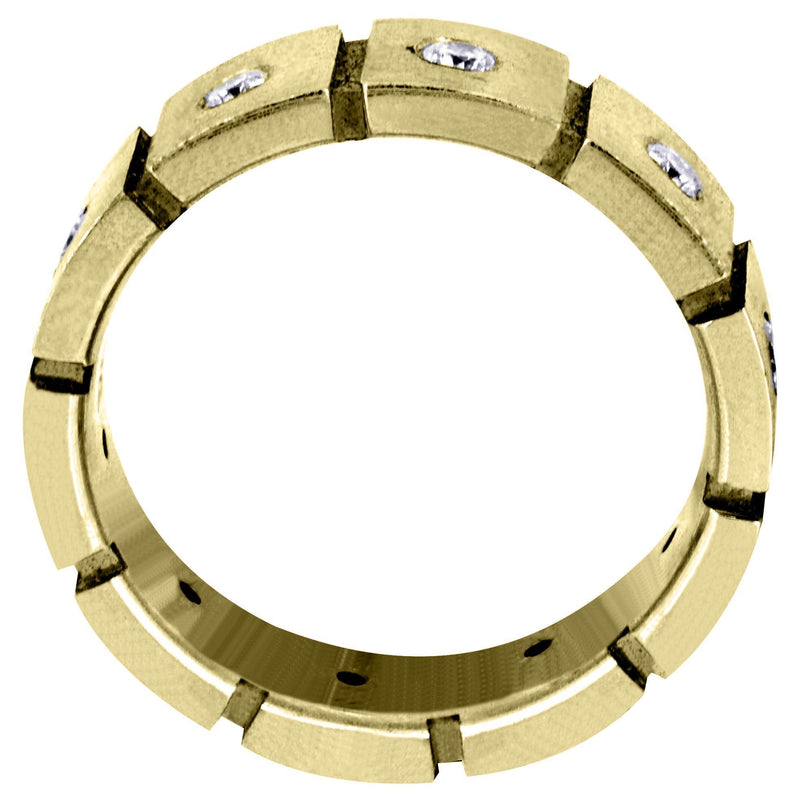 Yellow Gold Classic Diamond Mens Engagement Ring | 0.5 Carats (Fernando)