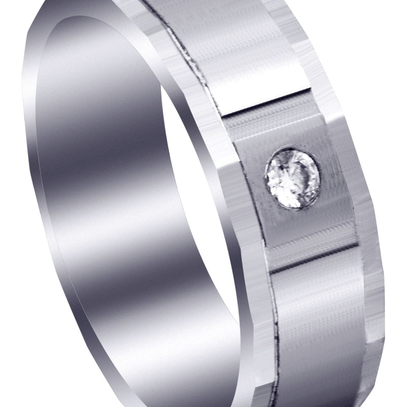Classic Diamond Mens Wedding Band | 0.07 Carats (Cash)