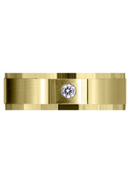 Yellow Gold Classic Diamond Mens Wedding Band | 0.07 Carats (Cash)
