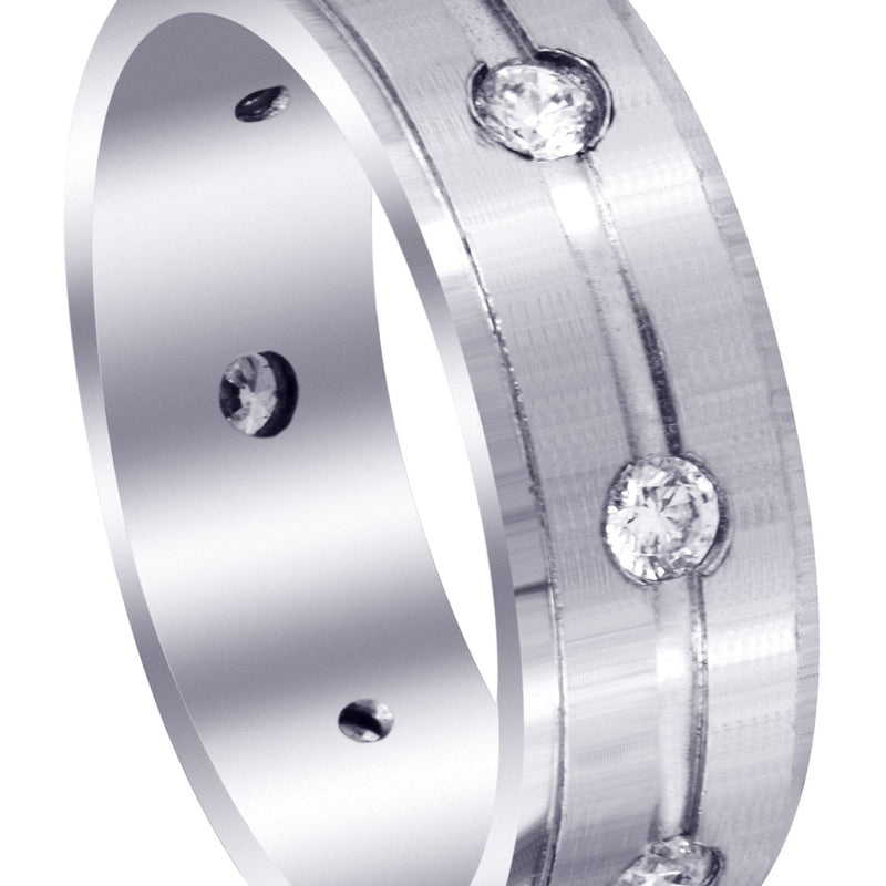 Classic Diamond Mens Wedding Band | 0.56 Carats (Amari)