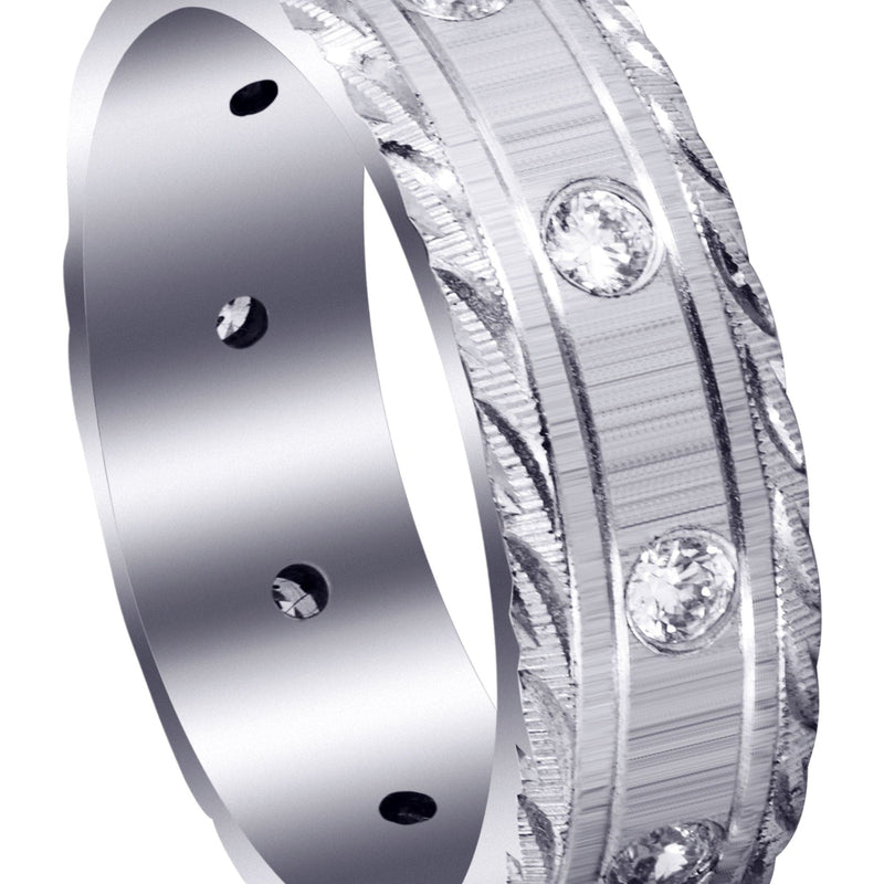Classic Diamond Mens Wedding Band | 0.5 Carats (Peyton)