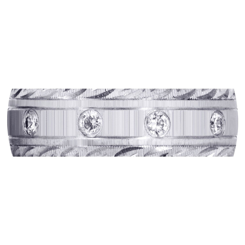 Classic Diamond Mens Wedding Band | 0.5 Carats (Peyton)