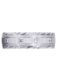 Classic Diamond Mens Wedding Band | 0.5 Carats (Peyton)