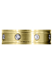 Yellow Gold Classic Diamond Mens Wedding Band | 0.56 Carats (Travis)